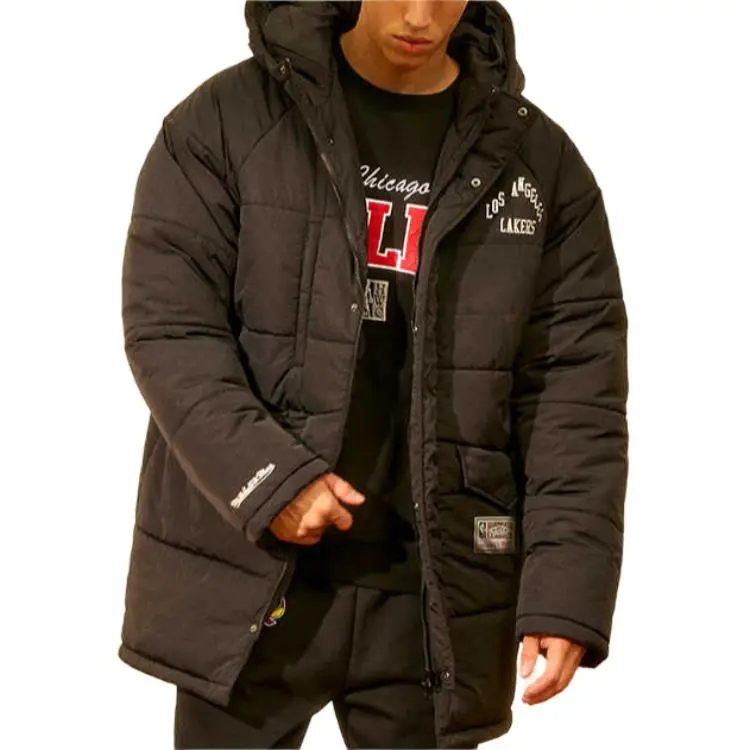 Mitchell & Ness Puffer Jacket Unisex Black-4