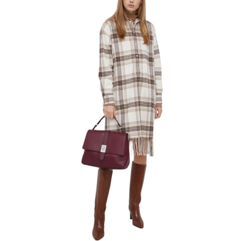 Polo Ralph Lauren Long-Sleeved Dresses Women's Light Brown-3