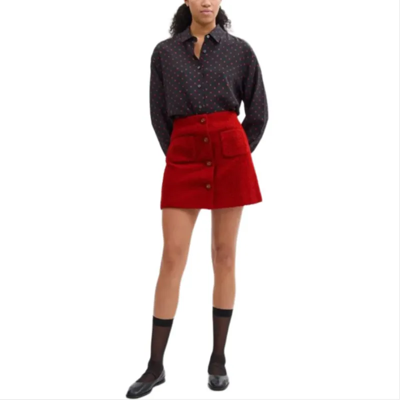 COACH FW24 Casual Short Skirts Women's Red-1