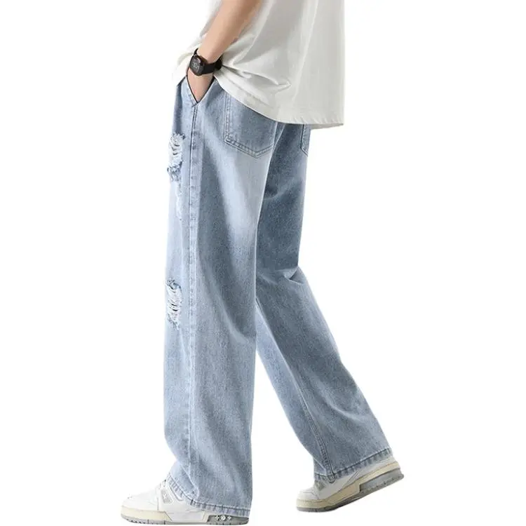 MGXEK Jeans Unisex Vintage Blue-3