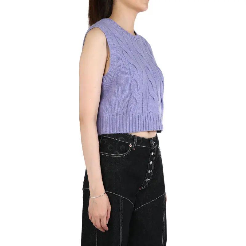 Polo Ralph Lauren Cropped Knitted Vest-3