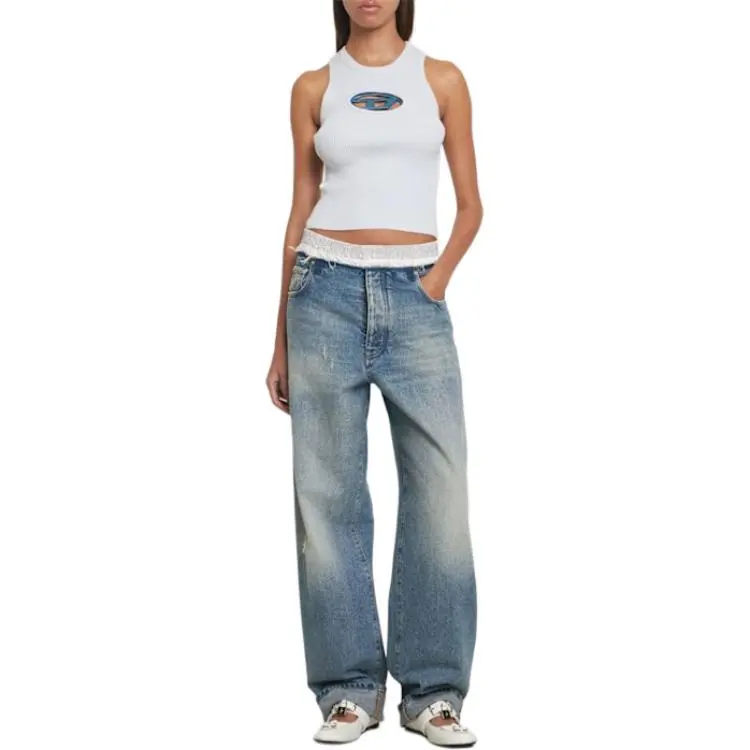 DIESEL Tank Tops Women's White-4
