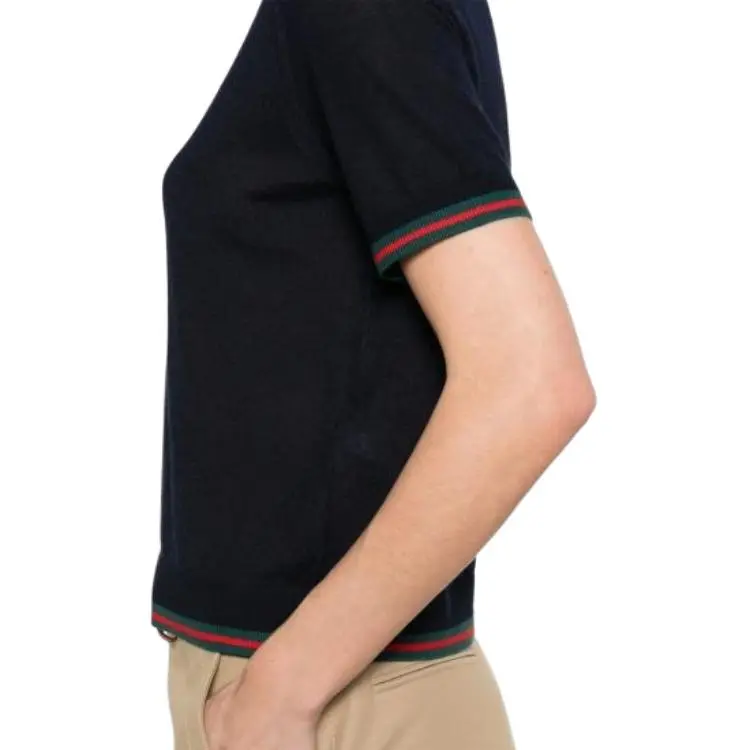 GUCCI Regular T Shirt Women's Blue-4