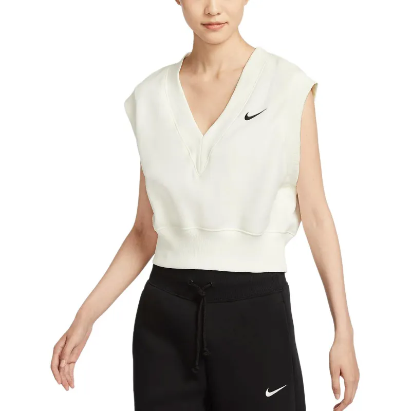 Nike Sportswear Phoenix Fleece Tank Top Women's Canvas White/Black-4