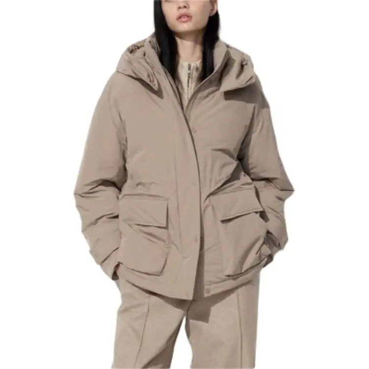 UNIQLO Down Jacket Women's Dark Beige-3