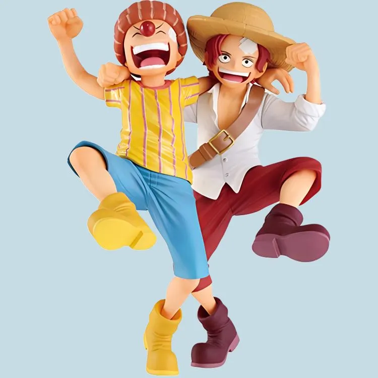 BANPRESTO Ichiban Kuji The Legend E Reward Of Time Passing Shanks & Buggy The Pirate Apprentice Bonus Gifts 10cm-2