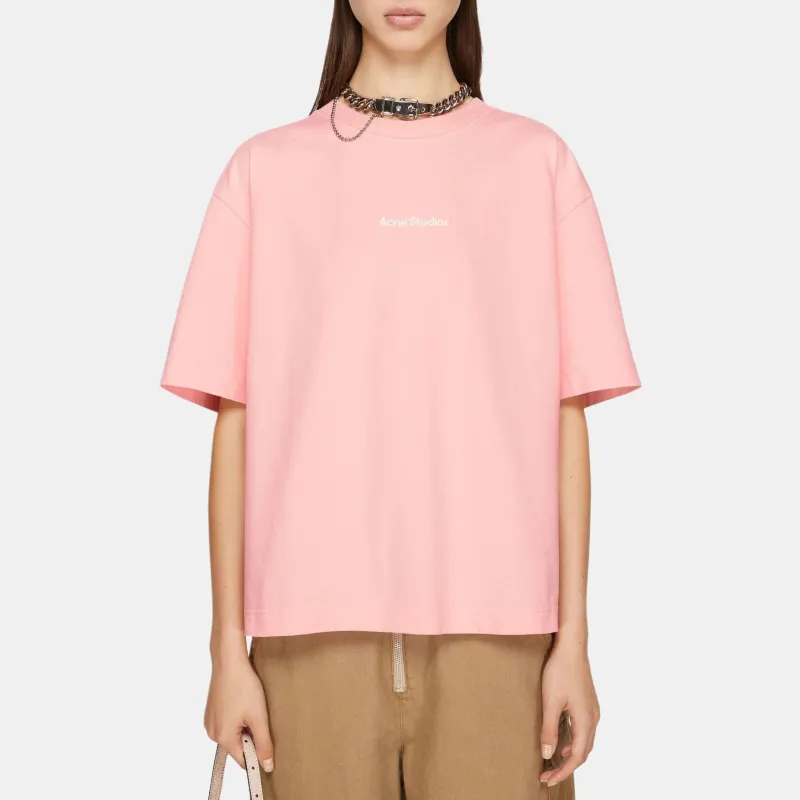 Acne Studios Logo Printed Crewneck T Shirt-1