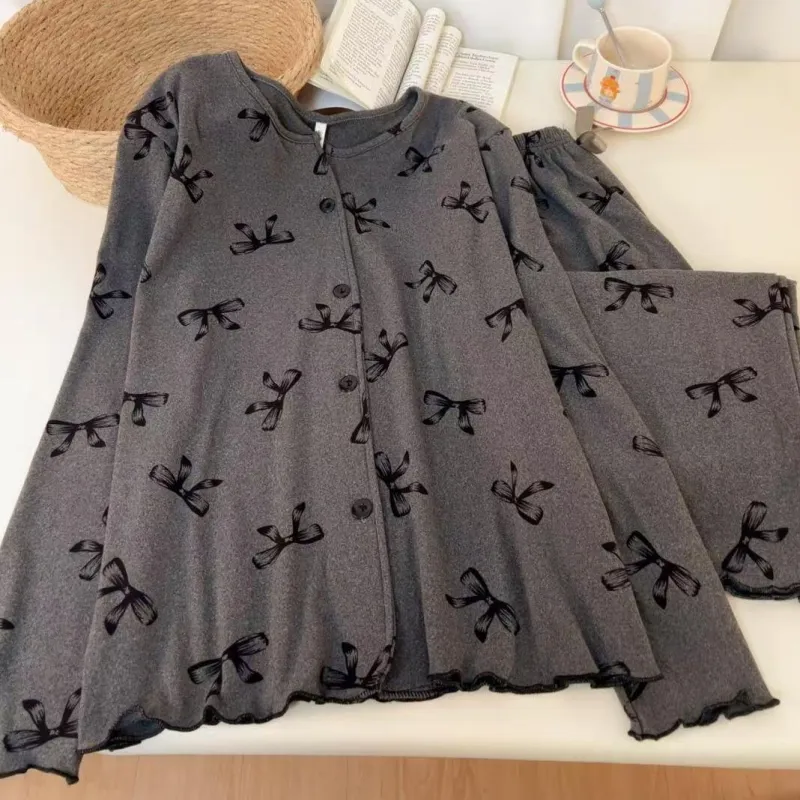 WANANNI Pajama Set Women's Dark Gray-1