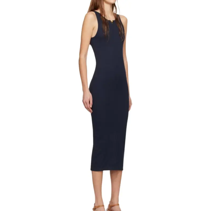 Valentino Sleeveless Dress Women's Marine Blue-2