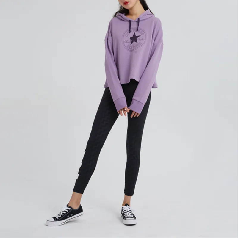 Converse All Star Sweatshirt Women's Gray Purple-2