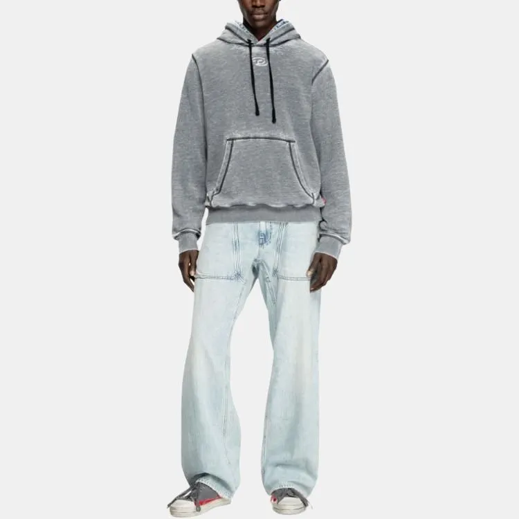 DIESEL S Ginn Hood Div Drawstring Hoodie-1