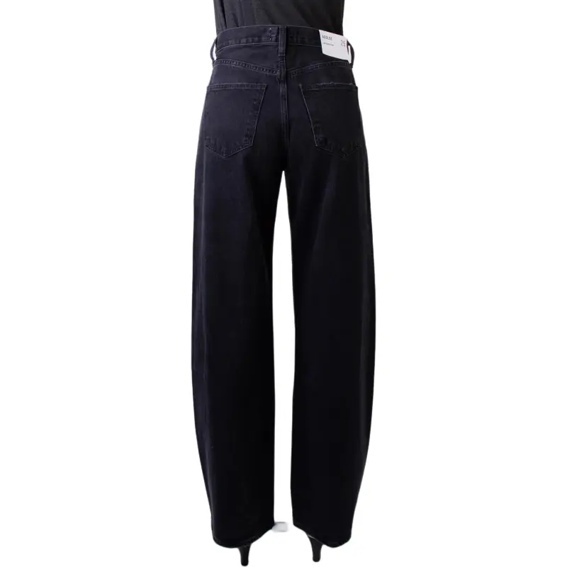 AGOLDE Low Curve Mid Rise Wide Leg Jeans-1