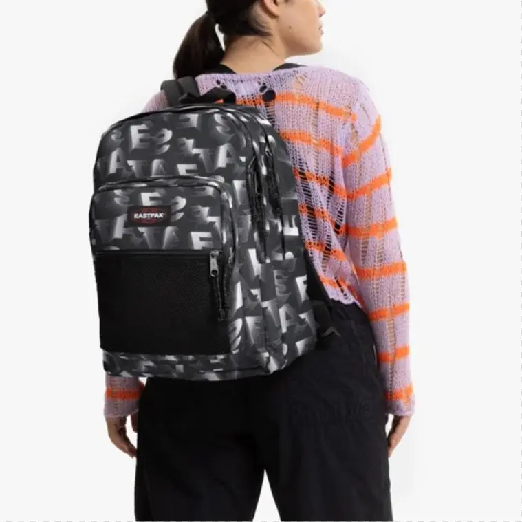 EASTPAK Polyester Backpack Large Size Unisex Black-4