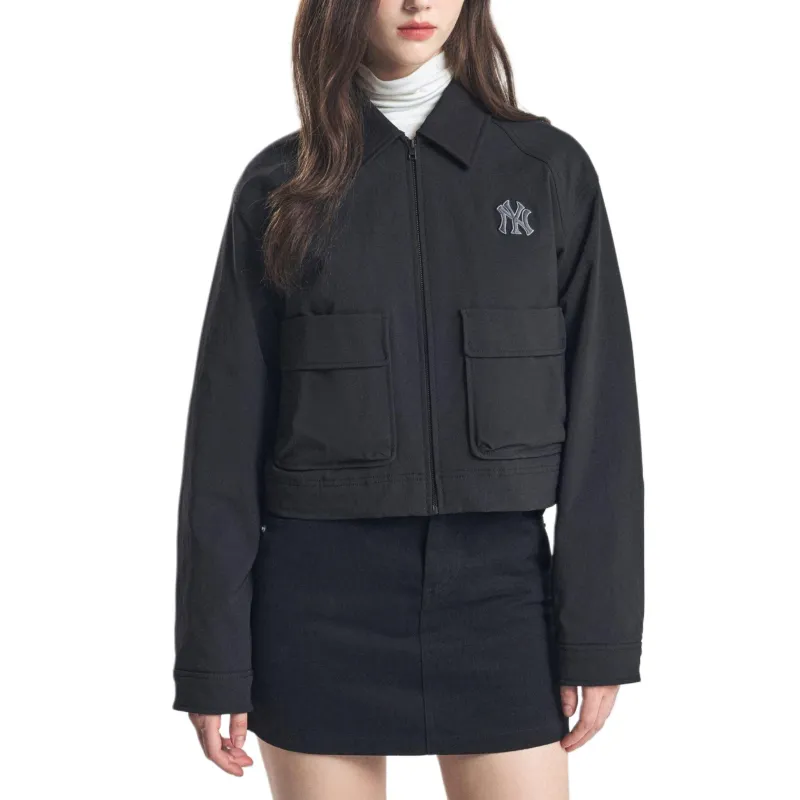 MLB New York Yankees Puffer Jacket Women's Black-4