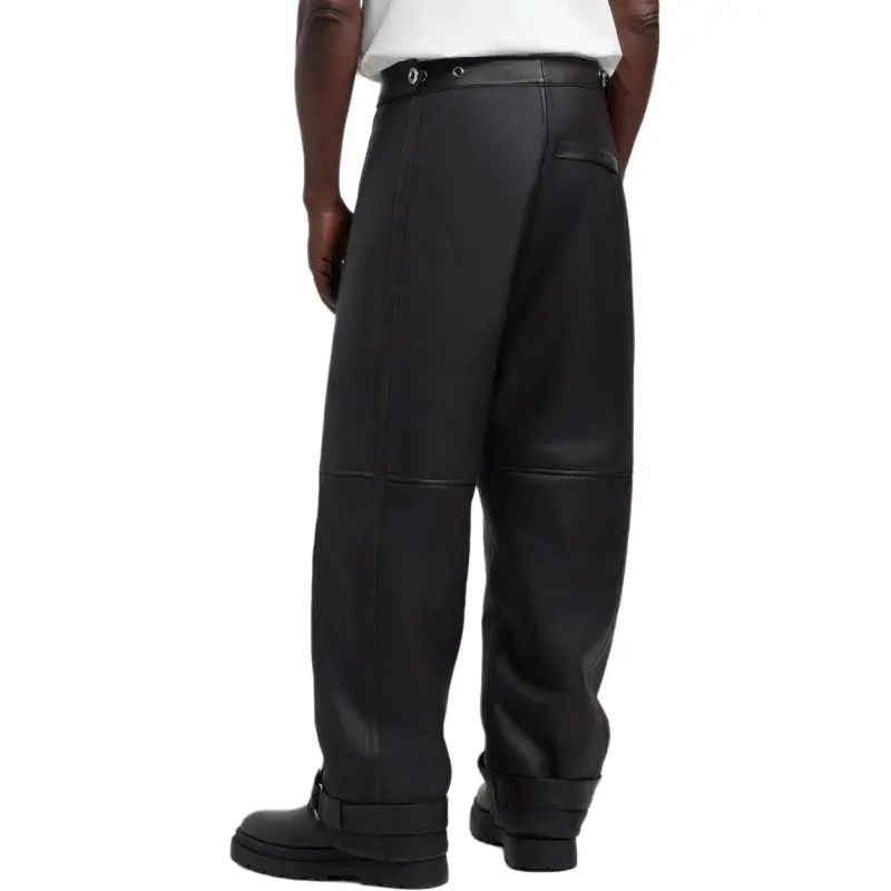 Moose Knuckles Moose Labs Series Leather Pants Unisex Brown-3