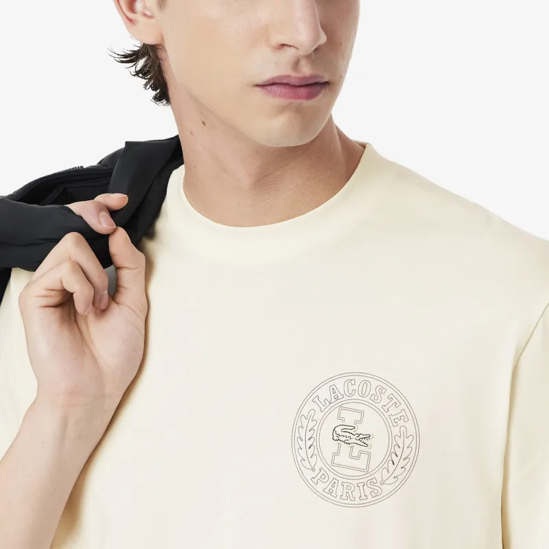 LACOSTE T Shirts Men Beige-4