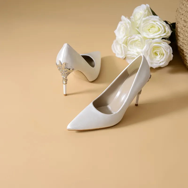 YAFEI XUANYU Slim Heel High Heels 10cm Women's-6