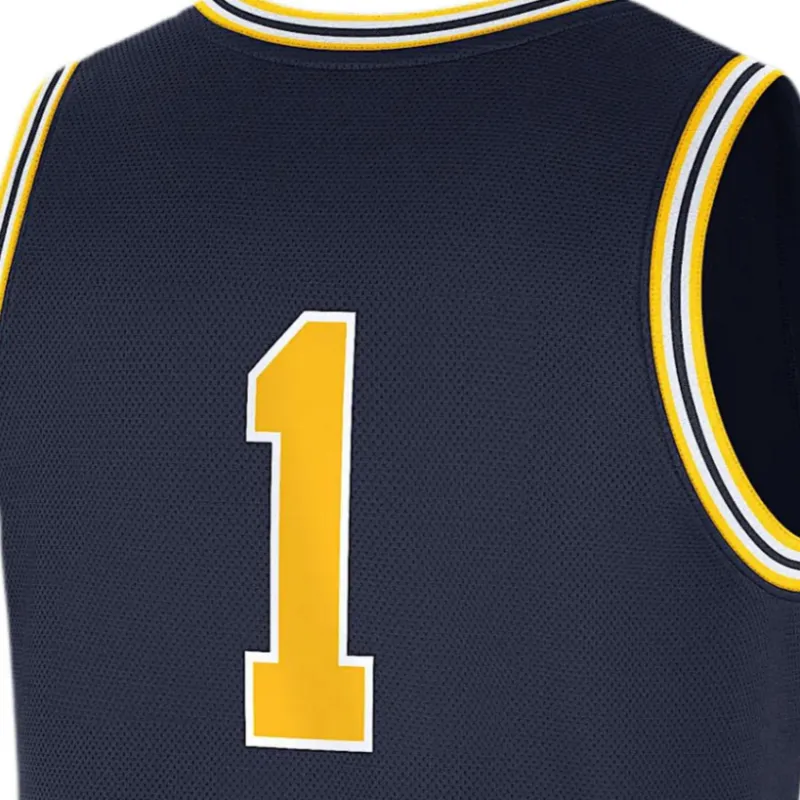 Jordan Michigan Wolverines Replica Men's Jordan Brand College Basketball Jersey-3