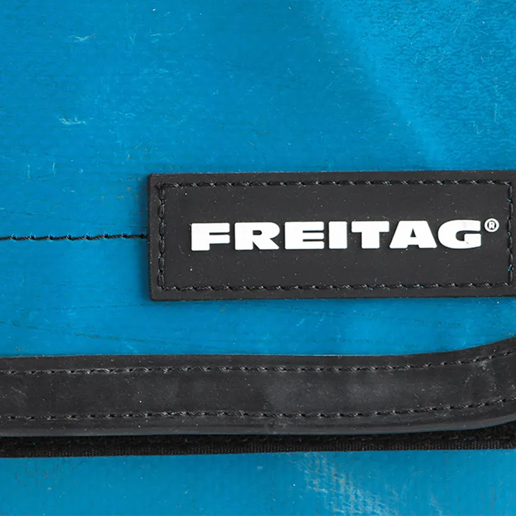 FREITAG Polyester Messenger Bag, Crossbody Bag, Shoulder Bag Unisex Blue Green-8