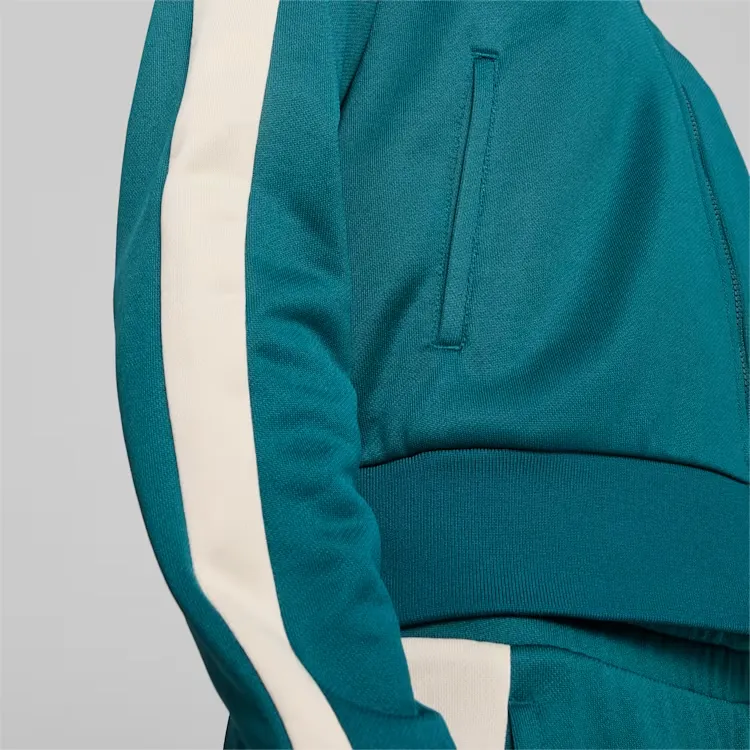 PUMA ICONIC Women's T7 Track Jacket Jackets Coats Women's Cool Green-2