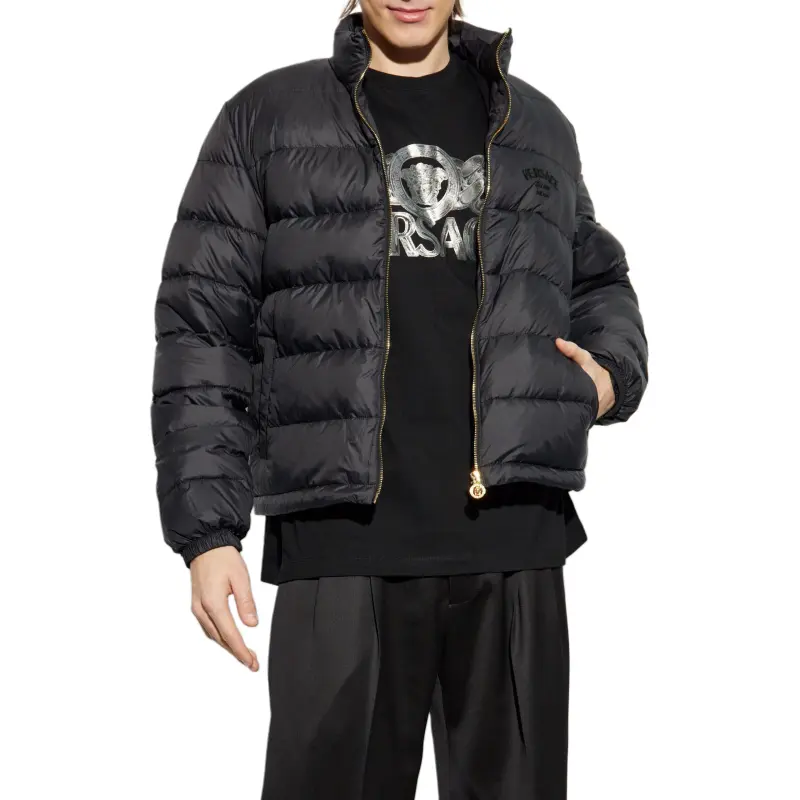 VERSACE Quilted Zipped Puffer Jacket-1