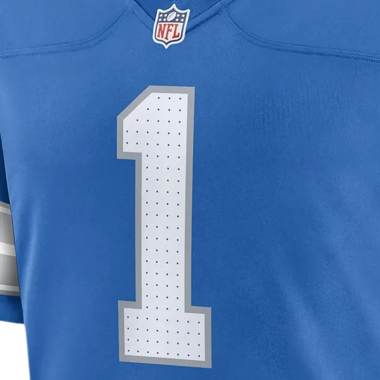 Nike Terrion Arnold Detroit Lions Men's Nike Nfl Game Football Jersey-2
