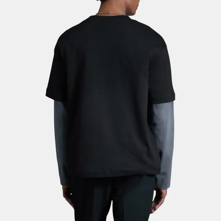 H&M T-Shirts Men Black-2