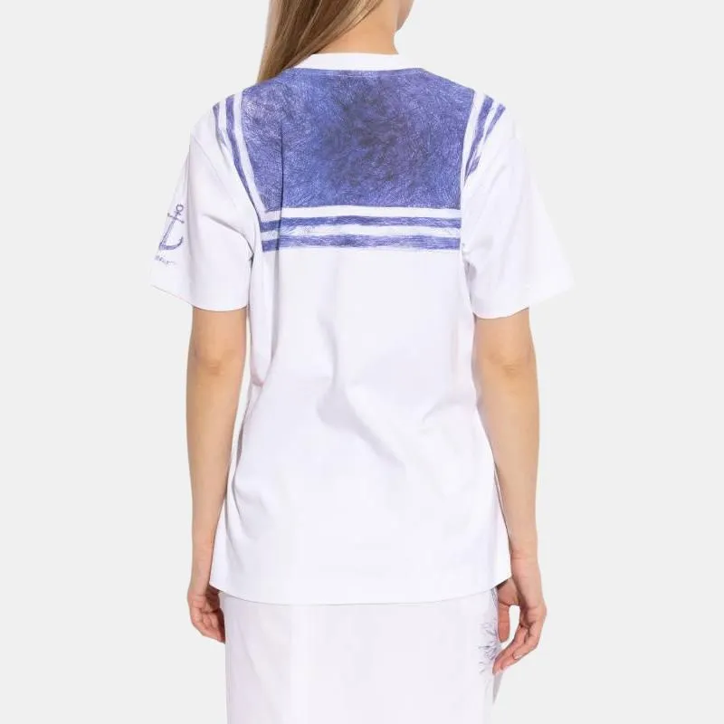 MOSCHINO Sailor Motif Crewneck T Shirt-1