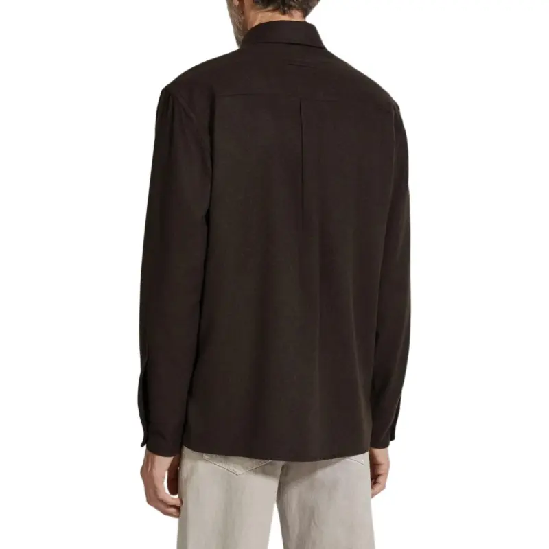 Ermenegildo Zegna Chest Pocket Long Sleeved Shirt-3