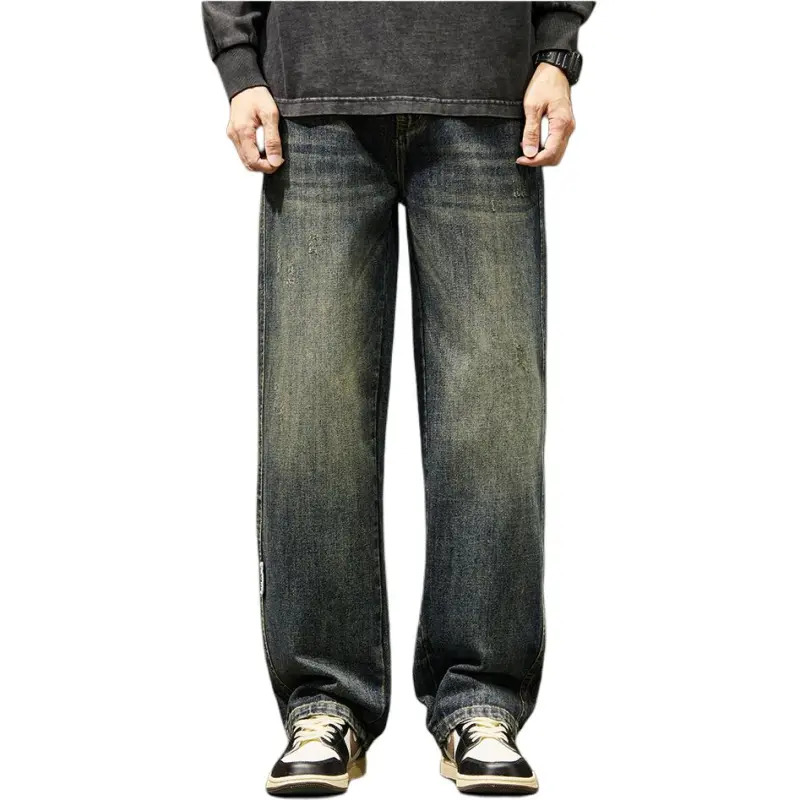 FASTFISH Jeans Men Blue-3