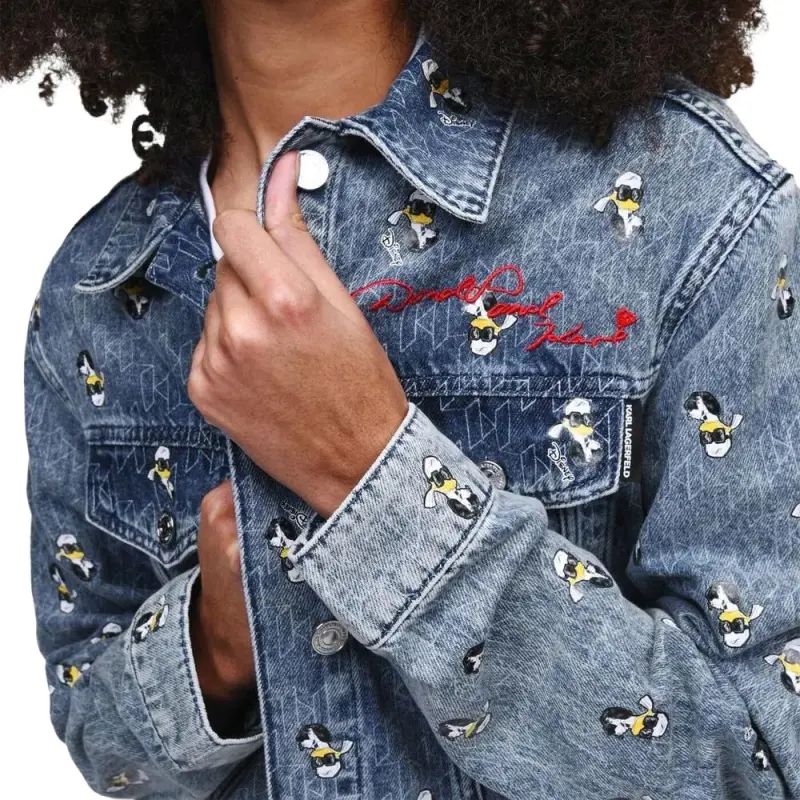 Disney X KARL LAGERFELD / Karl Lagerfeld Jeans Denim Jackets Women's Blue-3