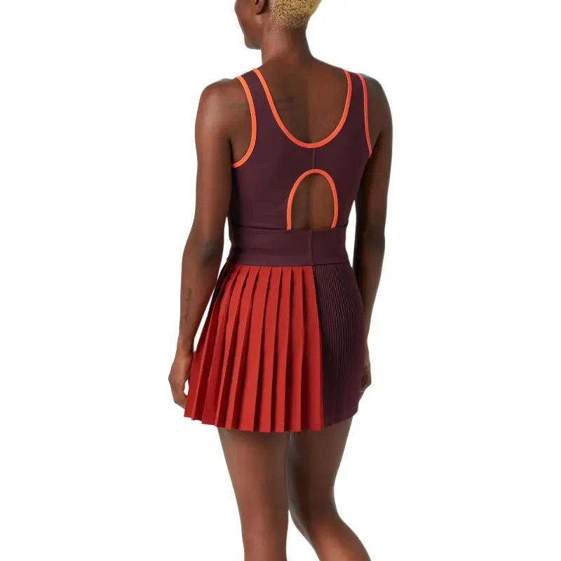 LACOSTE Skirt Set Women's Bordeaux/Orange-2