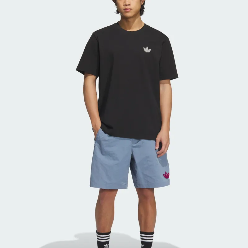 Adidas Originals TrefoilBadge Casual Shorts Men's Fantasy Gray-1
