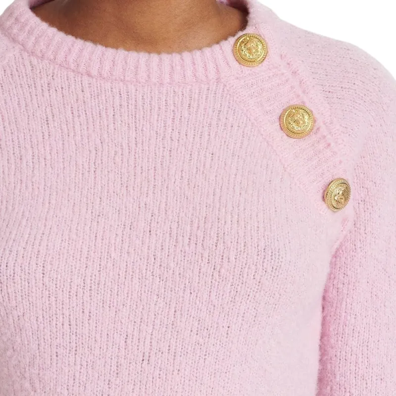 BALMAIN SS22 Sweater Women's Pink-4