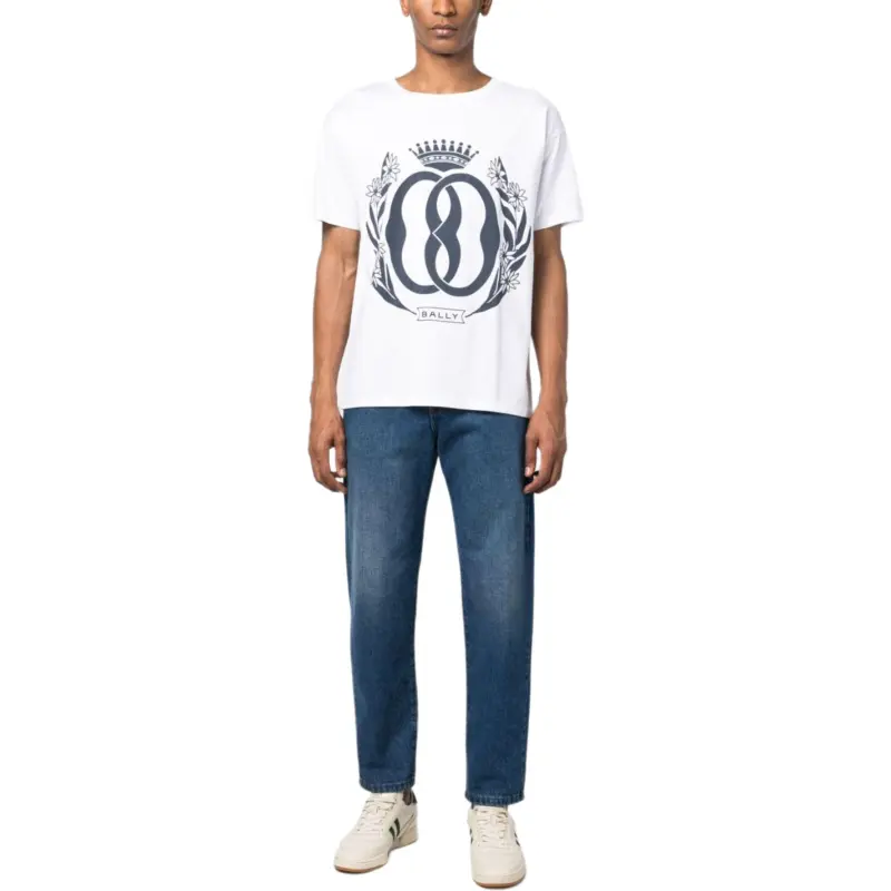 BALLY Logo print Cotton T shirt-1