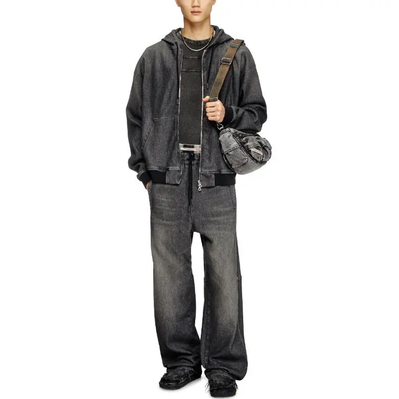 DIESEL Giri Track Zipped Hoodie-1