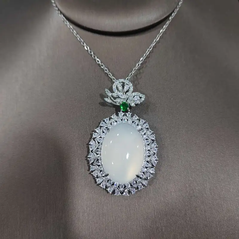 Grace Chalcedony Necklaces Women's-1