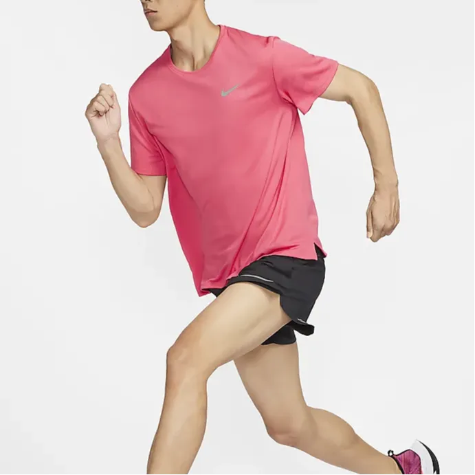 Nike T-Shirt Men's Purple Aster Pink-2