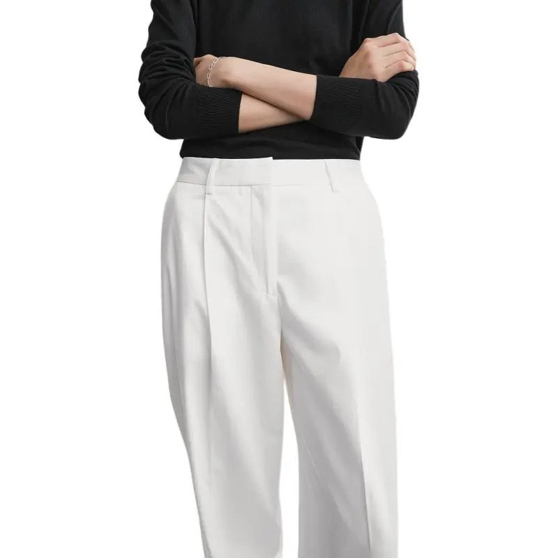 TOTEME SS25 Casual Pants Women's White-4