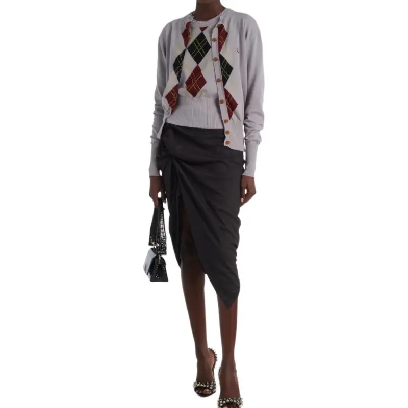 Vivienne Westwood Argyle Pattern Knit Top-3