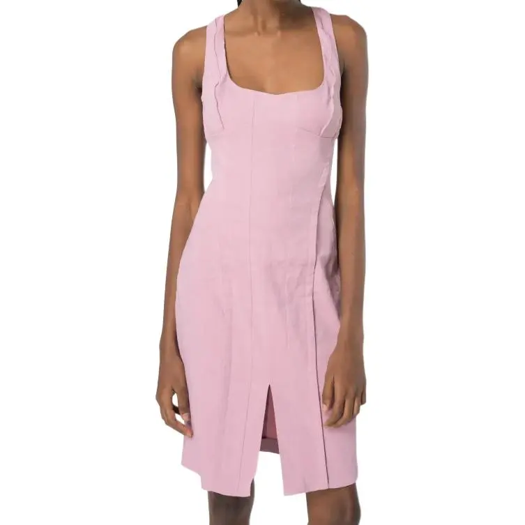 PINKO Sleeveless Dress Women's Pink-4