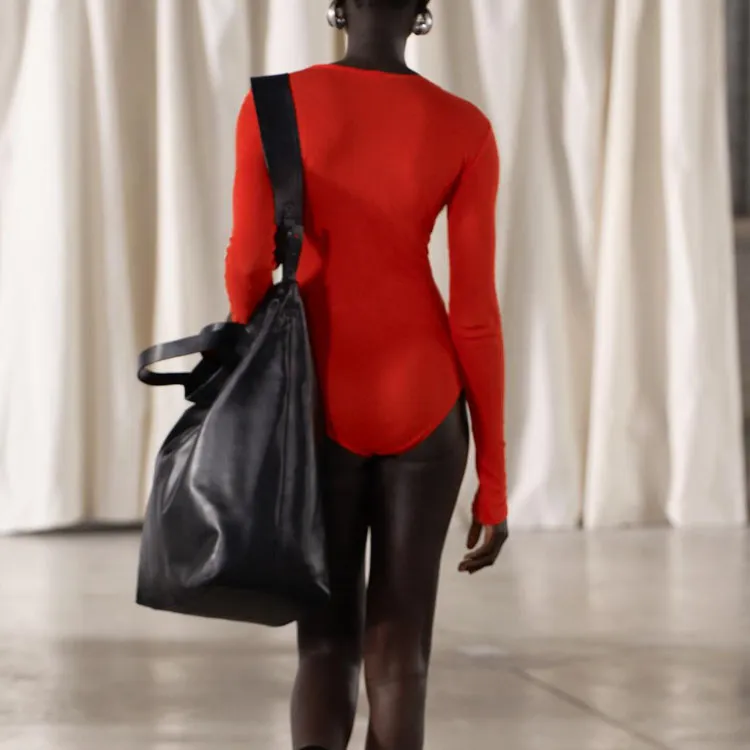 ZARA Bodysuits Women's Bright Red-3