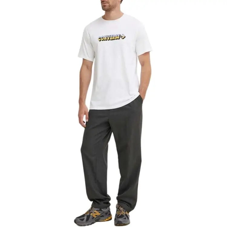Converse T-Shirts Unisex White-3