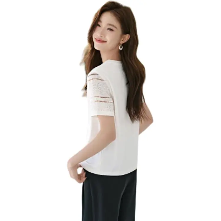 Mo Han Yi Mei Regular T Shirt Women's Raw White-4