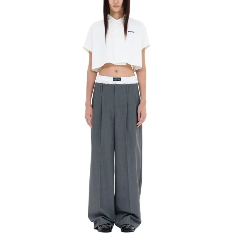 WE11DONE Casual Pants Women's Gray-2