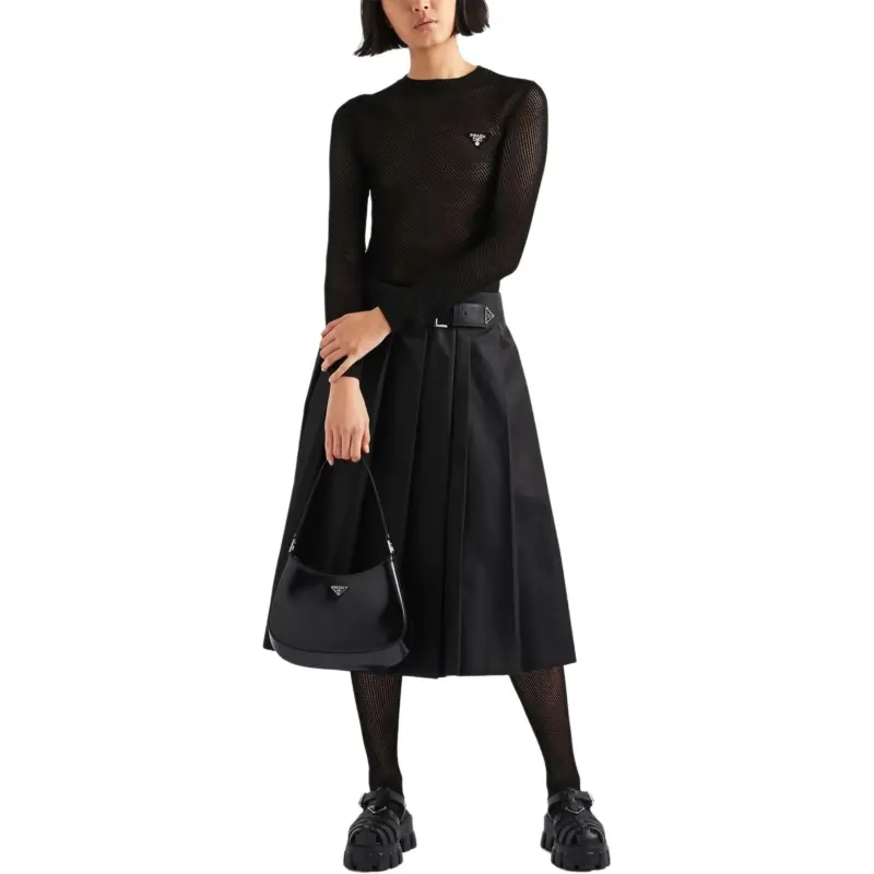 PRADA Casual Long Skirts Women's Black-1
