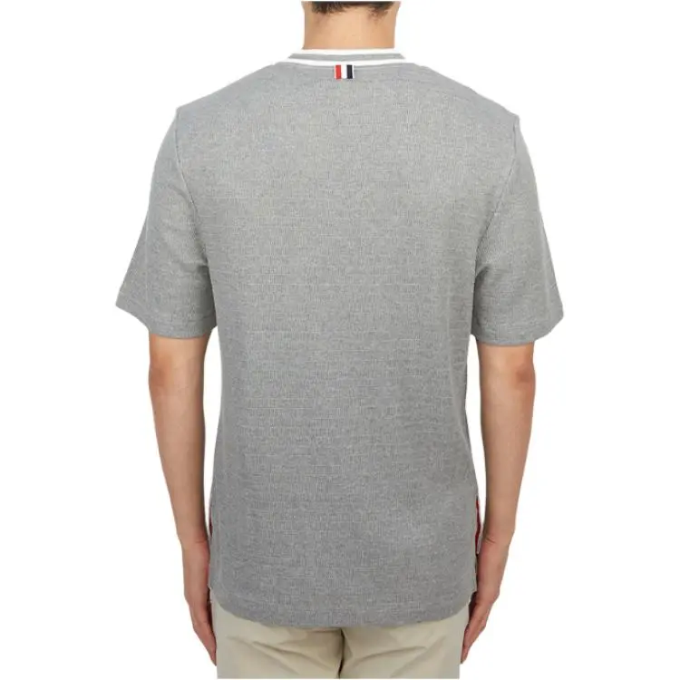 THOM BROWNE Pointelle Knit Crewneck T Shirt-4