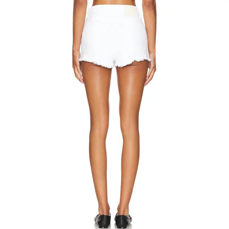 GRLFRND Denim Shorts Women's White-1