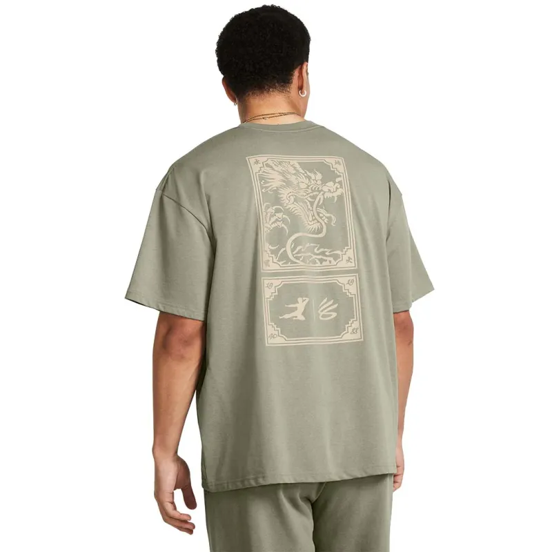 Under Armour x LIXIAOLONG,LIANMINGKUAN SS24 T Shirt Men's Green-4
