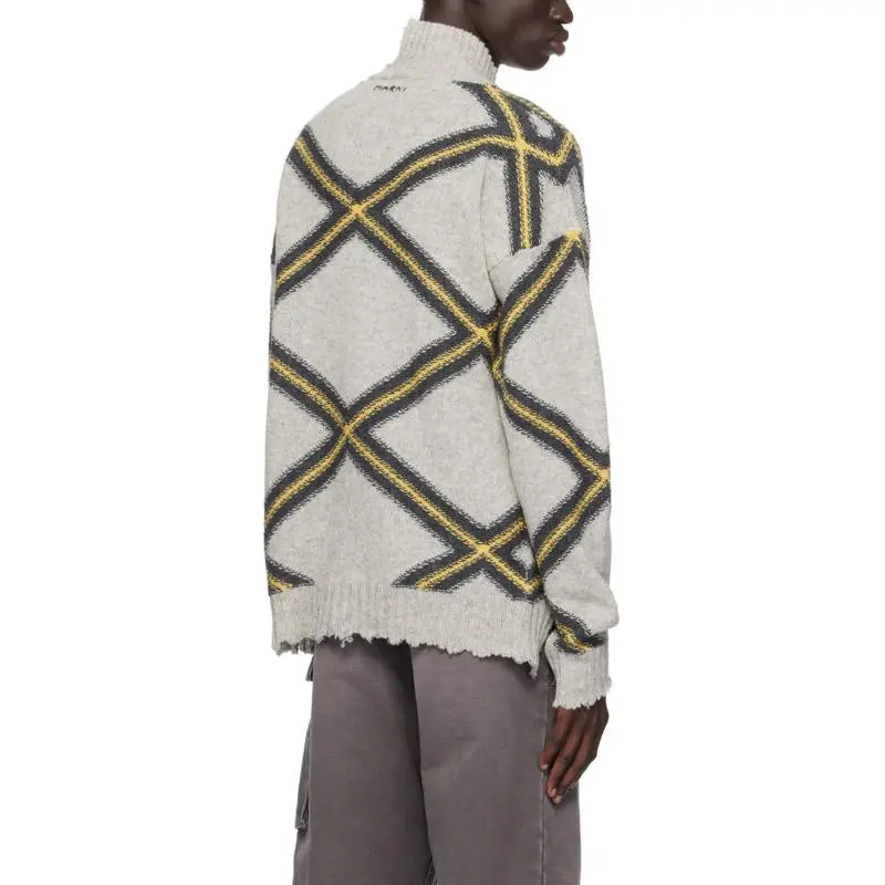 MARNI Diamond Pattern Knitted Sweater-4